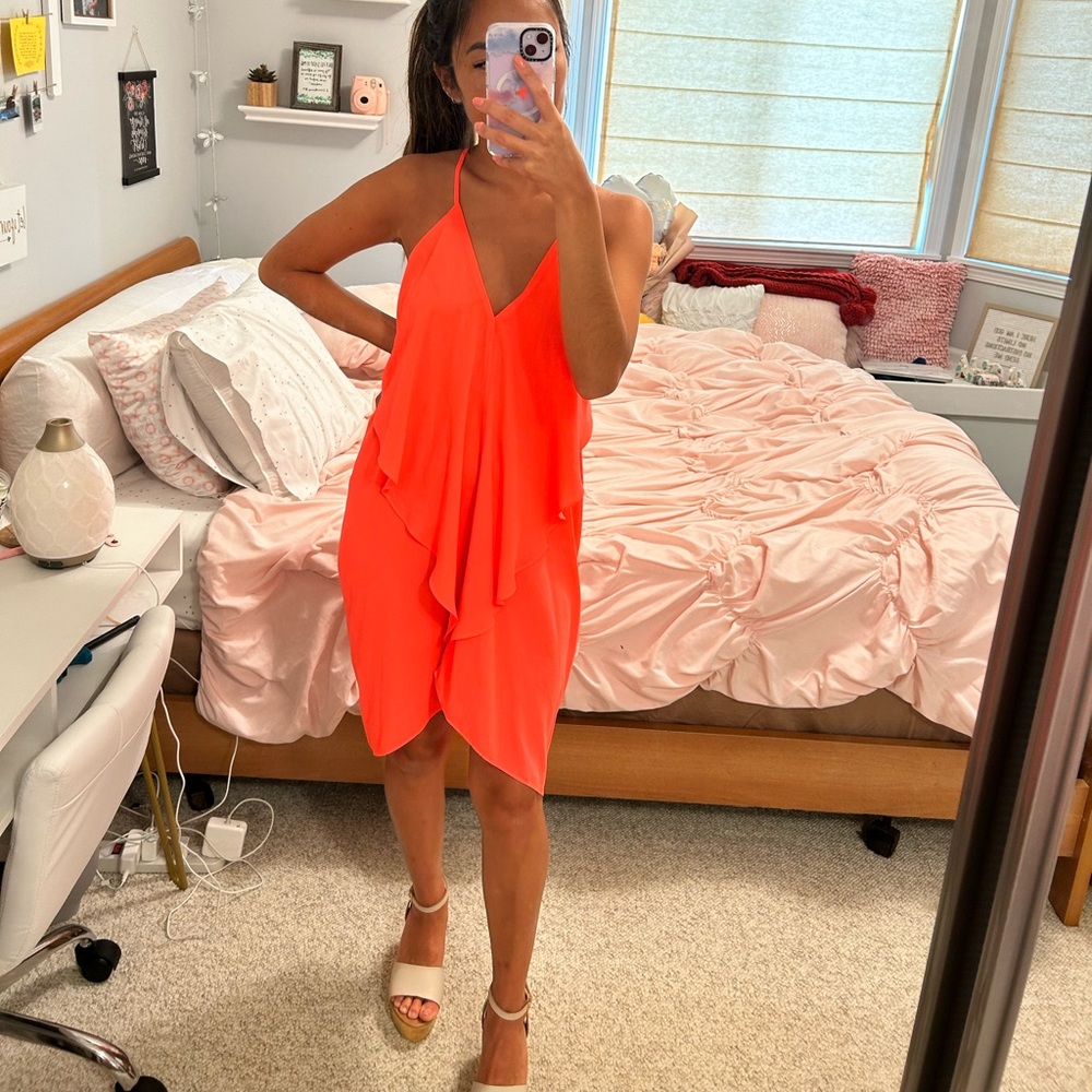 Bright Pink Flowy Dress